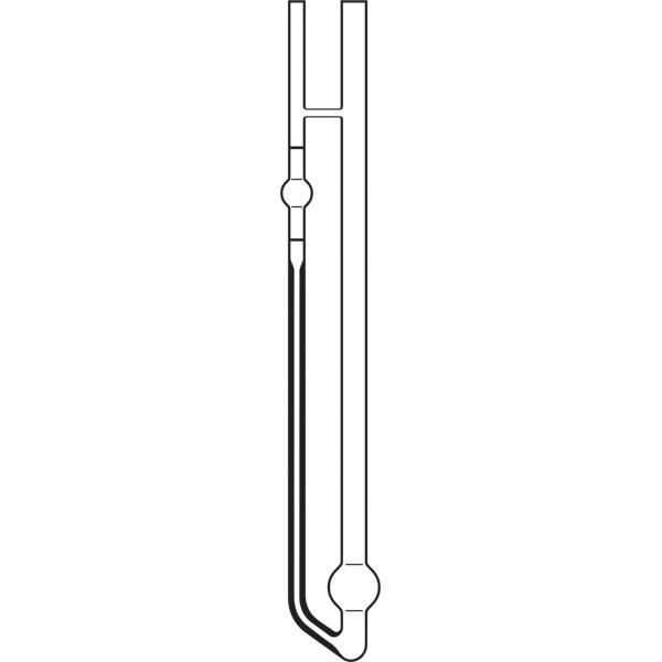 Micro-Ostwald viscometer, calibrated for automatic measurement